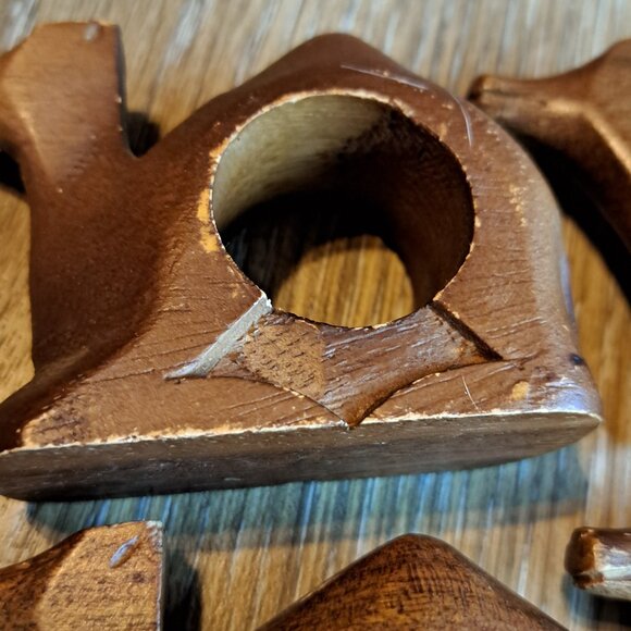 13 Wooden Napkin Rings - Picture 5 of 5
